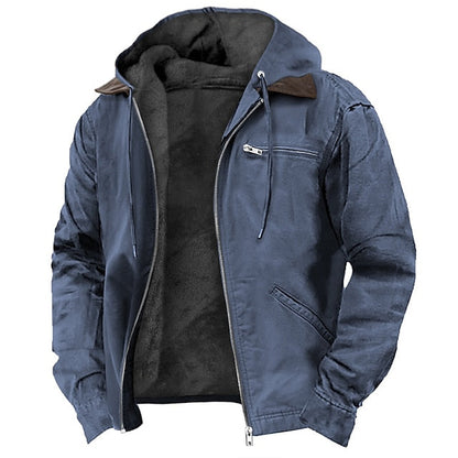 Men's Hooded Outdoor Jacket: Weather-Resistant