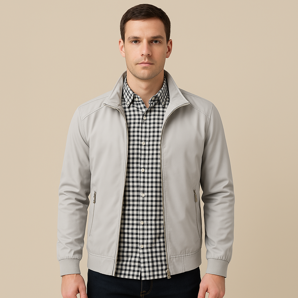 Men's Casual Lightweight Windbreaker Jacket