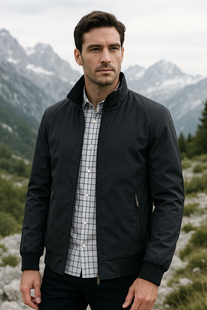 Lightweight Wind-Resistant Bomber Jacket