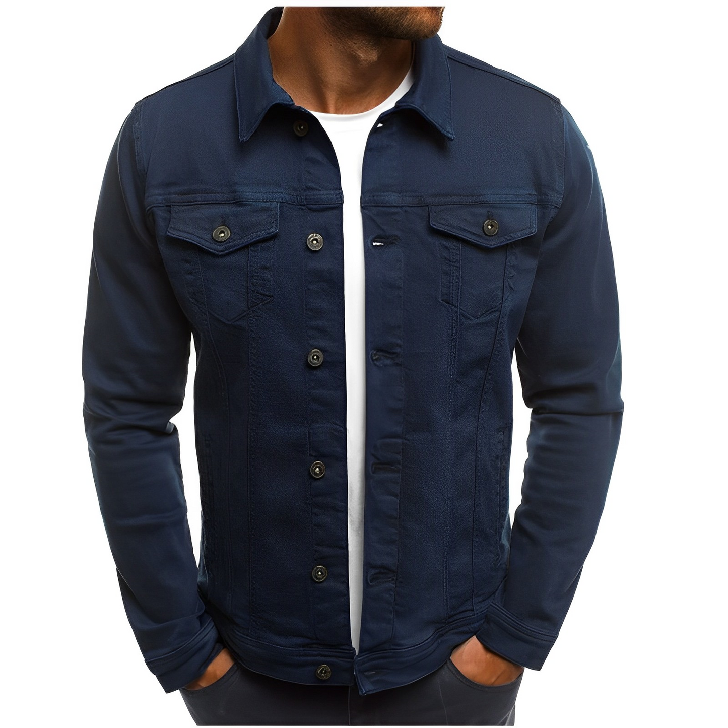Men's Casual Lightweight Denim Jacket