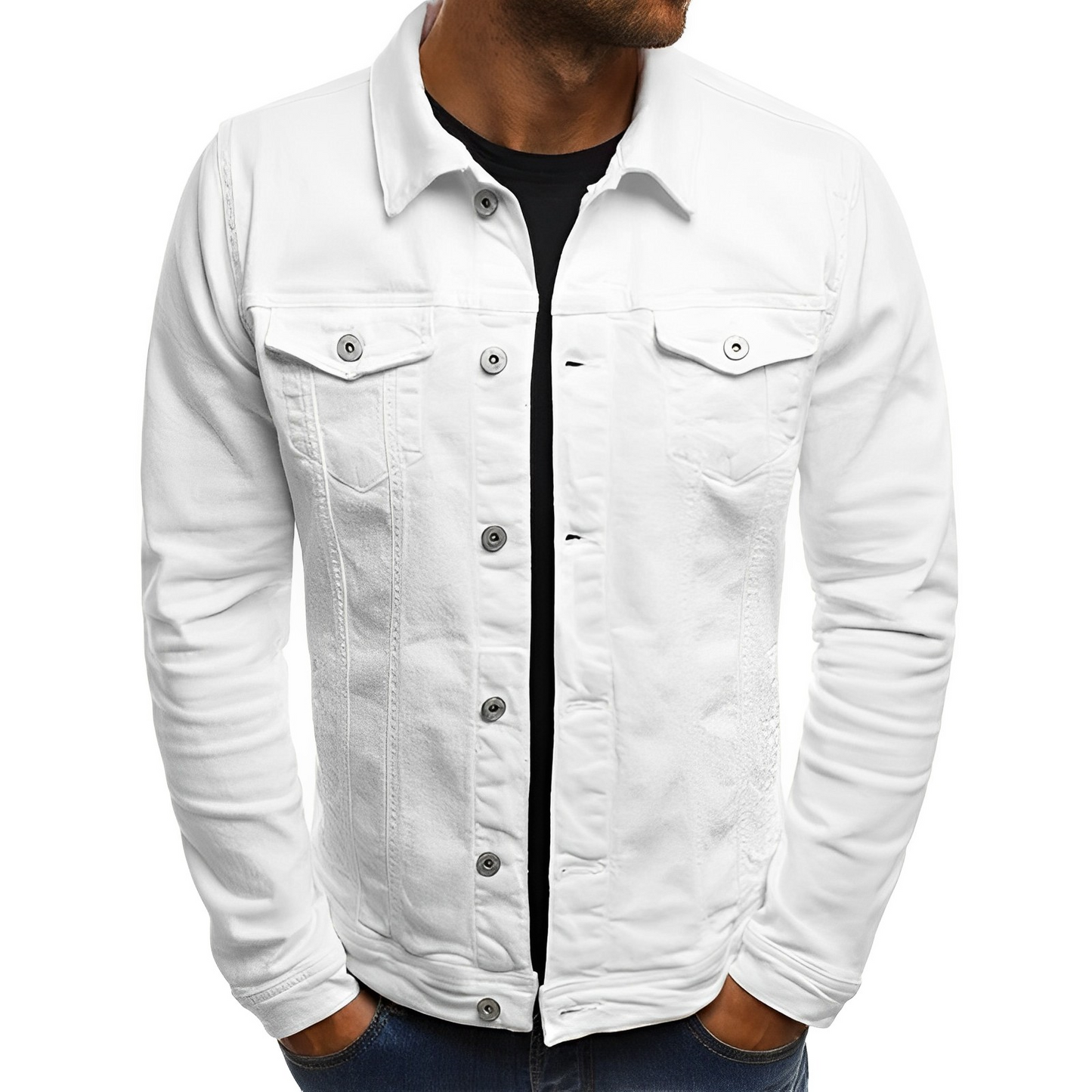 Men's Casual Lightweight Denim Jacket