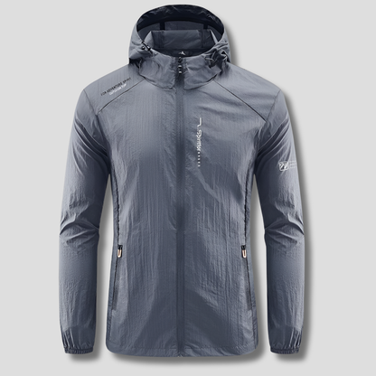 Men's Lightweight Hooded Windbreaker Jacket