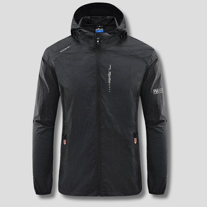 Men's Lightweight Hooded Windbreaker Jacket