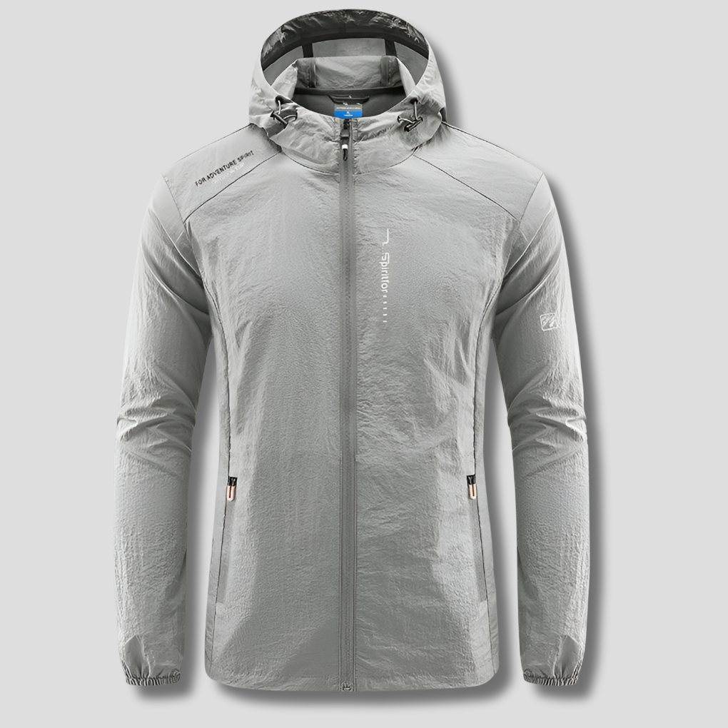 Men's Lightweight Hooded Windbreaker Jacket