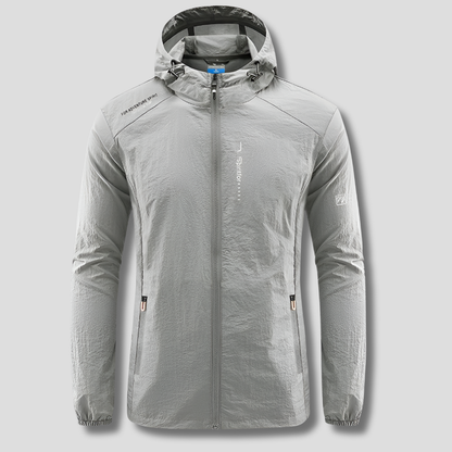Men's Lightweight Hooded Windbreaker Jacket