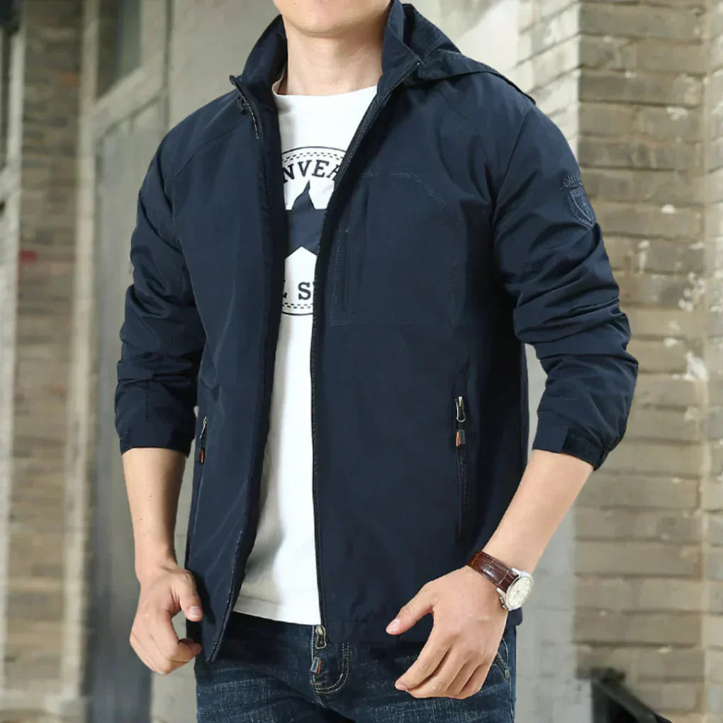 Niki | Men's Lightweight Stand Collar Zip Jacket