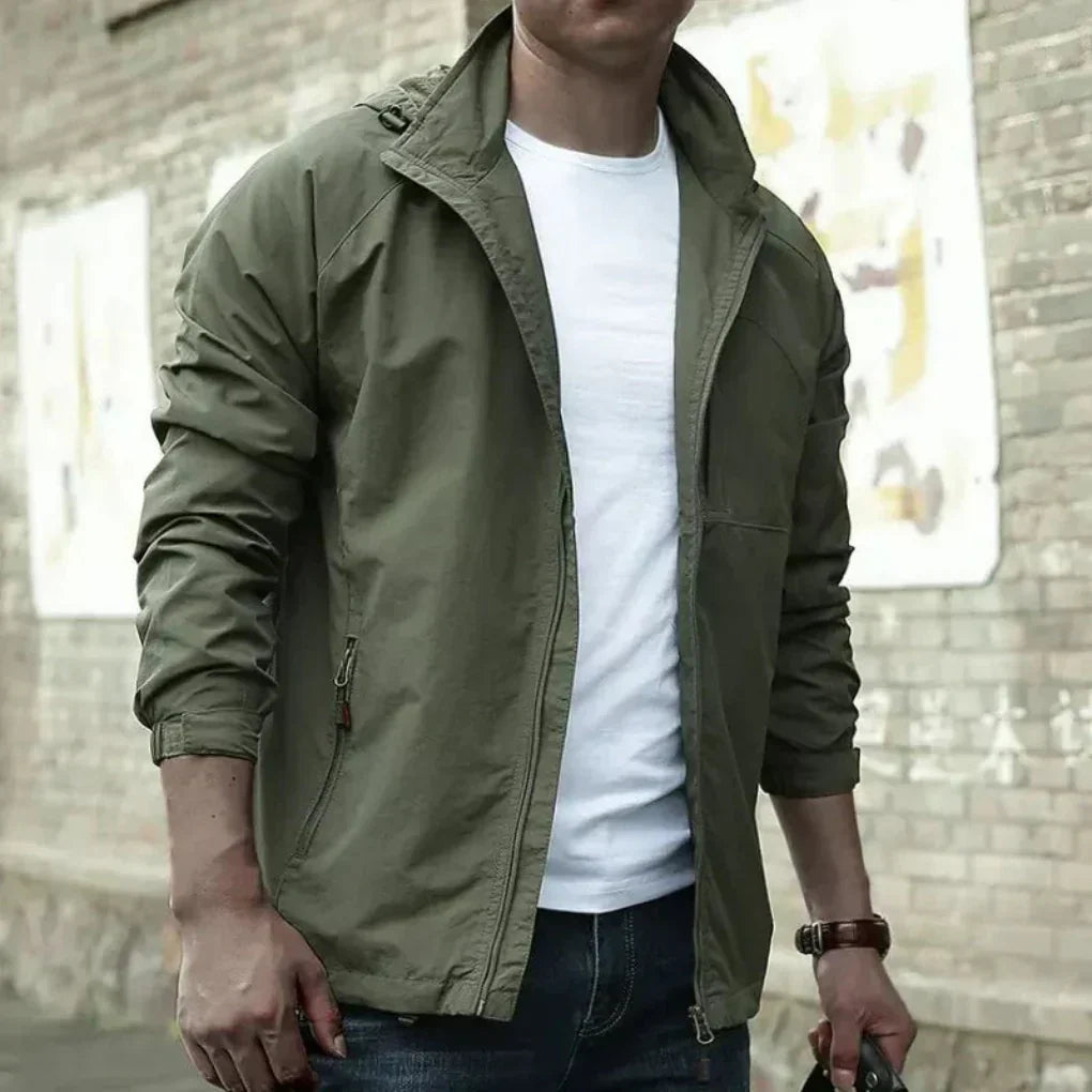 Niki | Men's Lightweight Stand Collar Zip Jacket