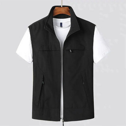Men's Lightweight Zip Vest for Outdoor Activities