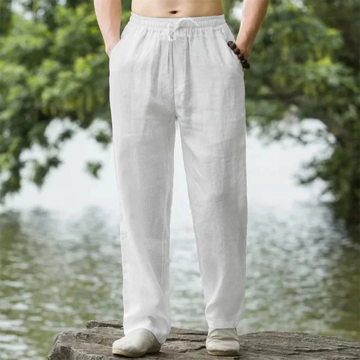 Men's Relaxed Fit Linen Lounge Pants