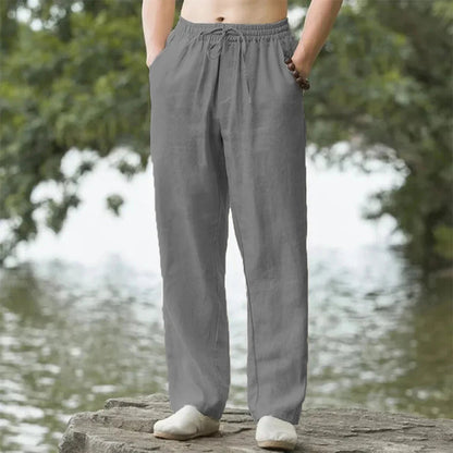 Men's Relaxed Fit Linen Lounge Pants