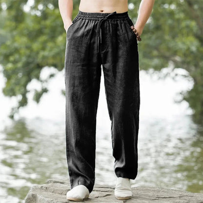 Men's Relaxed Fit Linen Lounge Pants