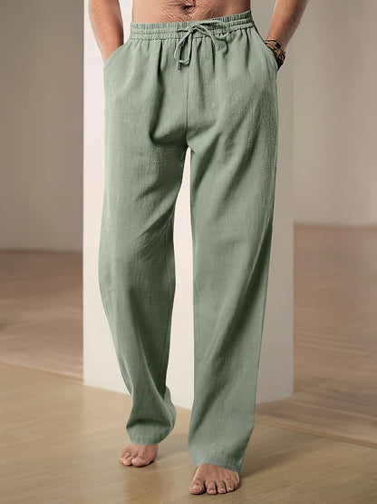 Breathable Linen Drawstring Lounge Pants