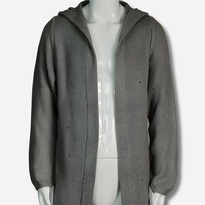 Men's Cozy Hooded Long Cardigan