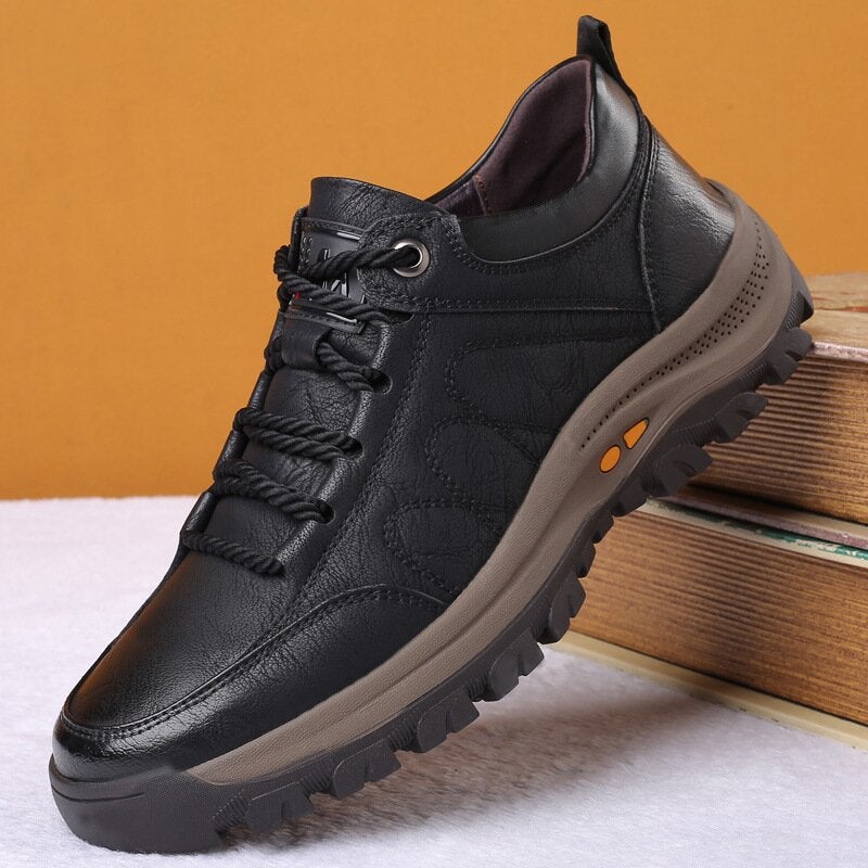 Men's Leather Shoes with Orthopedic Support