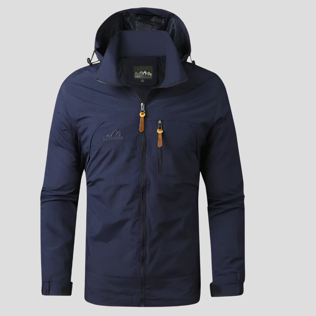 Water-Resistant Outdoor Hooded Jacket