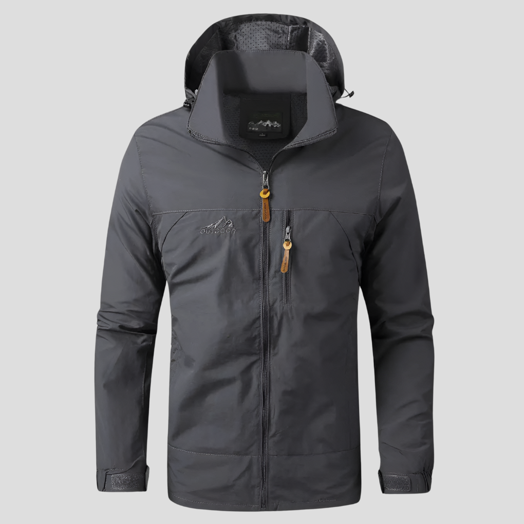 Water-Resistant Outdoor Hooded Jacket