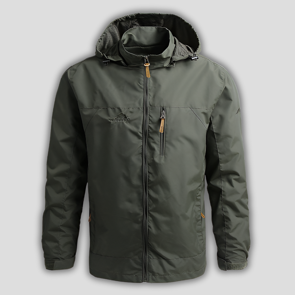 Water-Resistant Outdoor Hooded Jacket