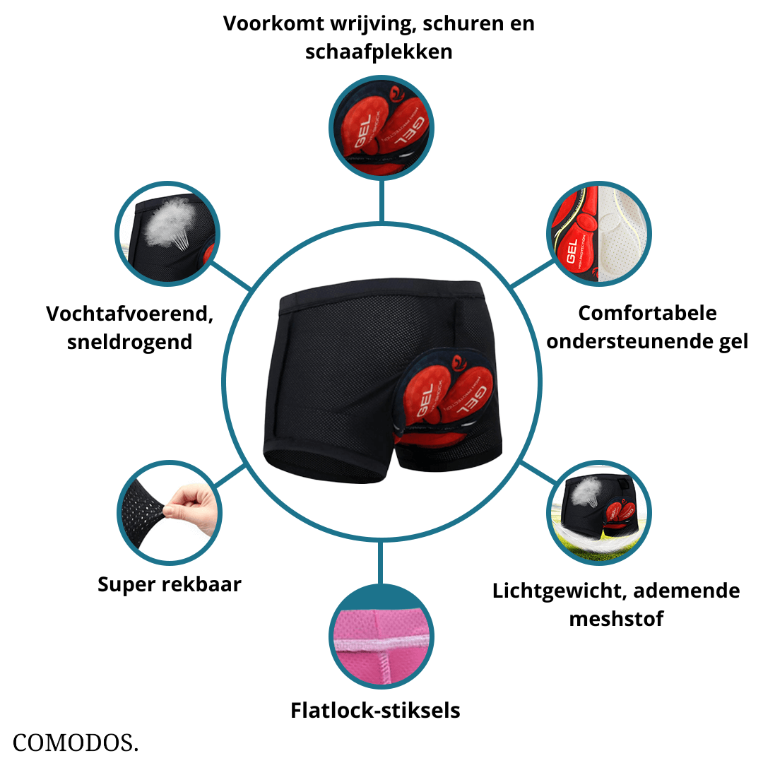 Men's Padded Bike Underwear Shorts