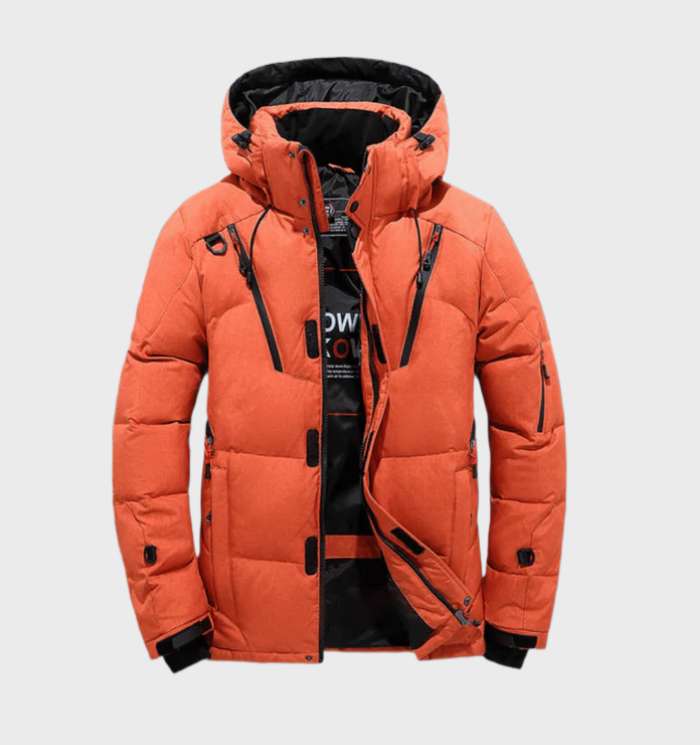 Men's Insulated Hooded Winter Parka Jacket