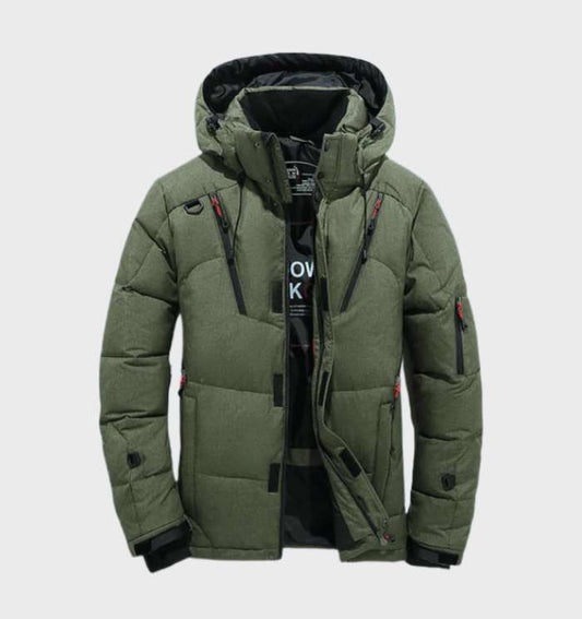 Men's Insulated Hooded Winter Parka Jacket