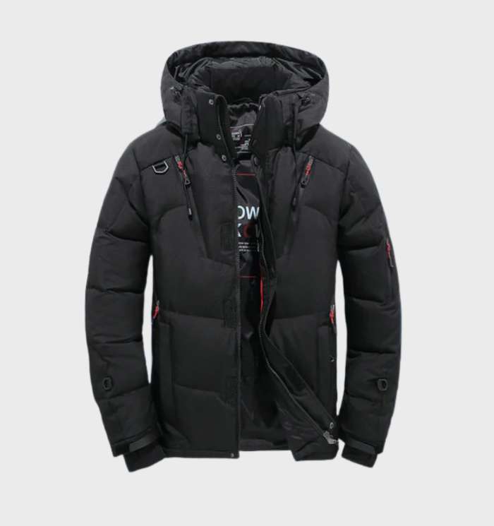Men's Insulated Hooded Winter Parka Jacket