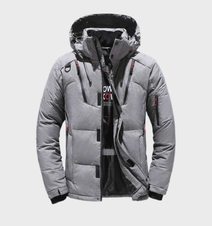 Men's Insulated Hooded Winter Parka Jacket