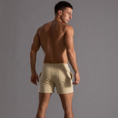 Comfortable Pinstripe Drawstring Shorts