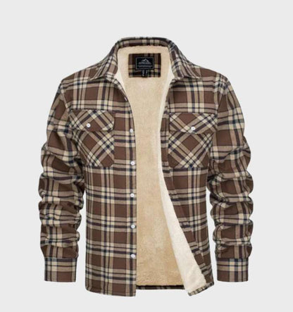Men's Fleece-Lined Plaid Shacket