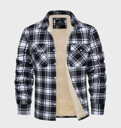 Men's Fleece-Lined Plaid Shacket