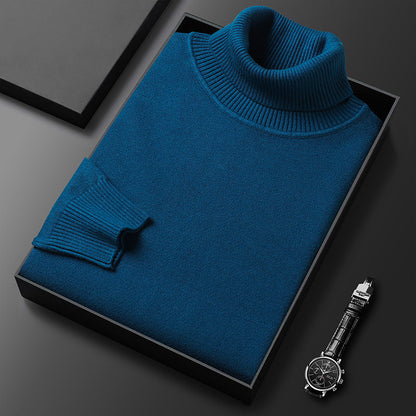 Men's Ribbed Knit Turtleneck Sweater