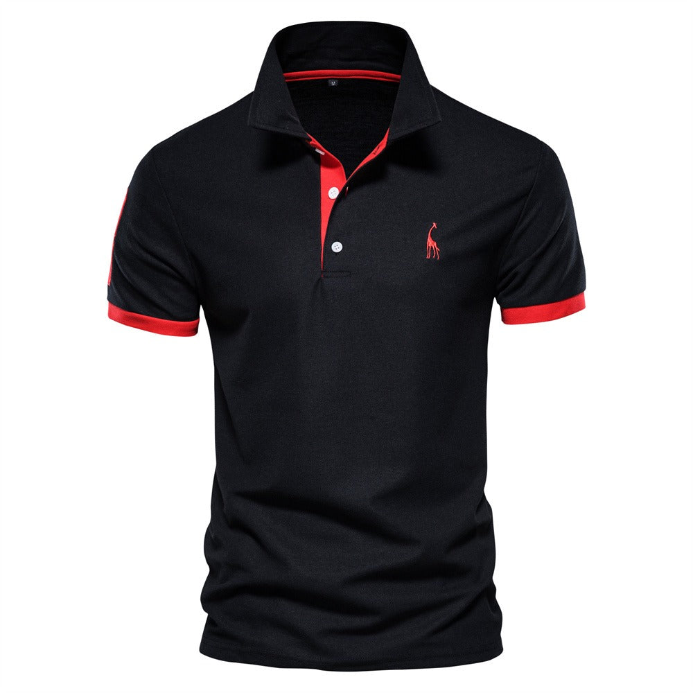 Niki | Men's Short Sleeve Polo with Contrast Trim