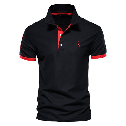 Niki | Men's Short Sleeve Polo with Contrast Trim