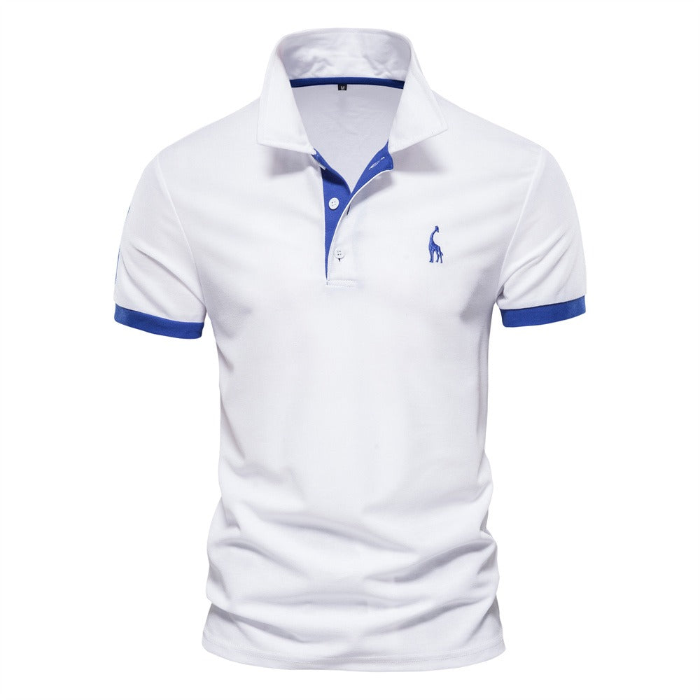 Niki | Men's Short Sleeve Polo with Contrast Trim