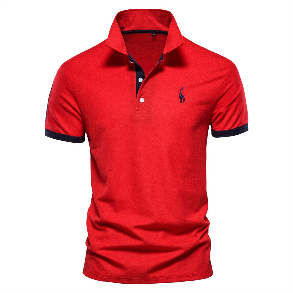 Niki | Men's Short Sleeve Polo with Contrast Trim