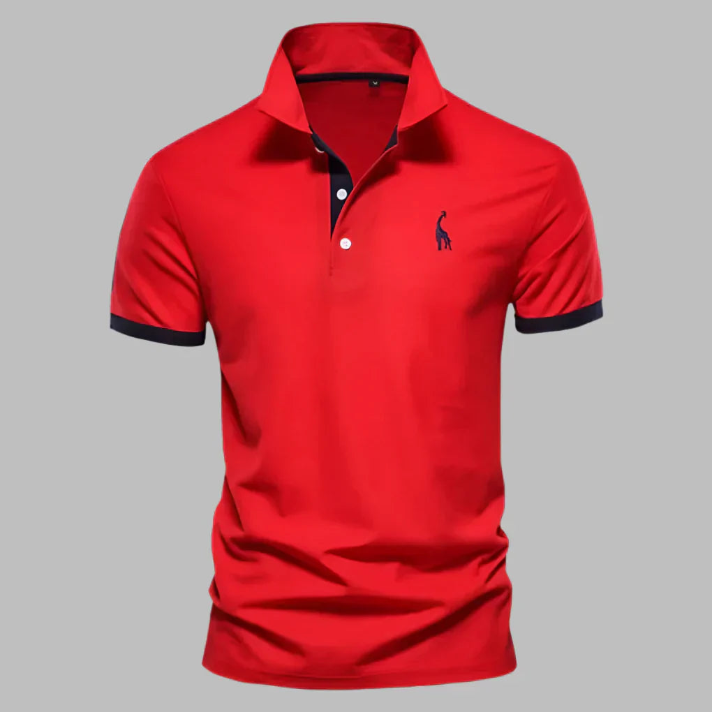 Smart Contrast Trim Polo Shirt