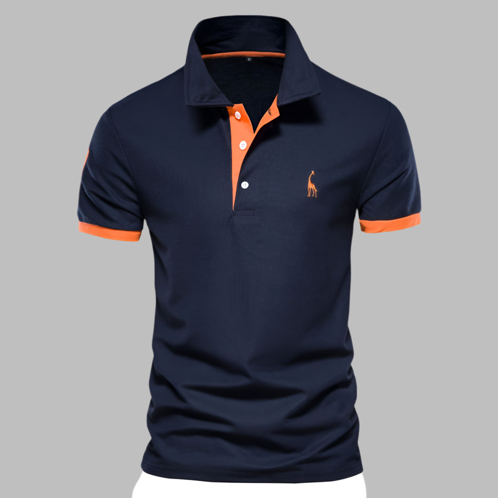 Smart Contrast Trim Polo Shirt