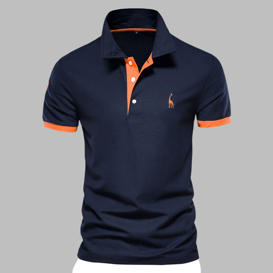 Smart Contrast Trim Polo Shirt