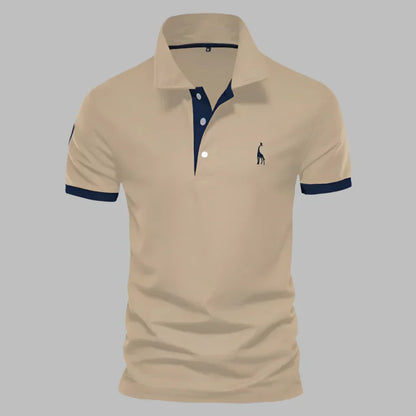 Smart Contrast Trim Polo Shirt