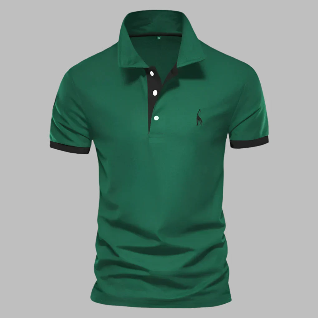 Smart Contrast Trim Polo Shirt