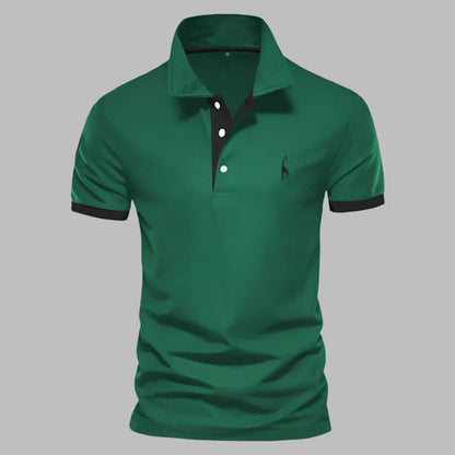 Smart Contrast Trim Polo Shirt