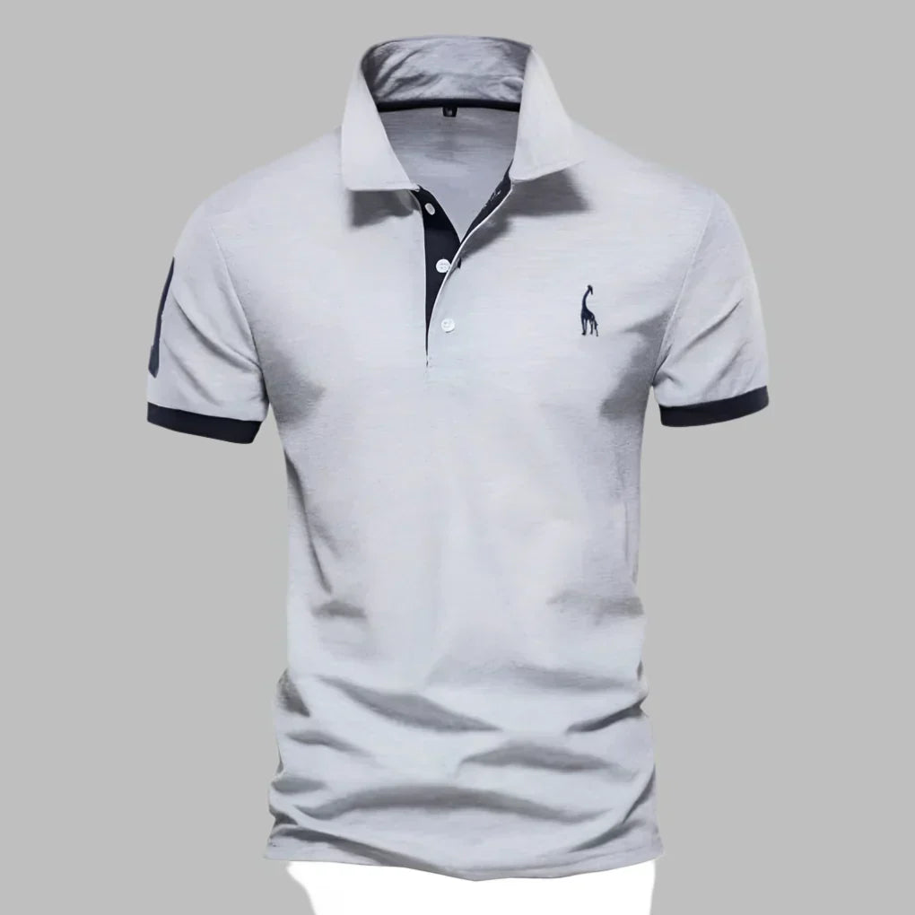 Smart Contrast Trim Polo Shirt