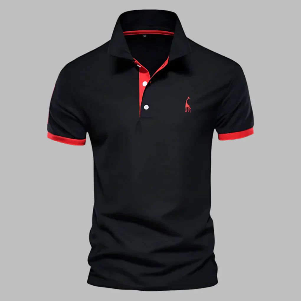 Smart Contrast Trim Polo Shirt