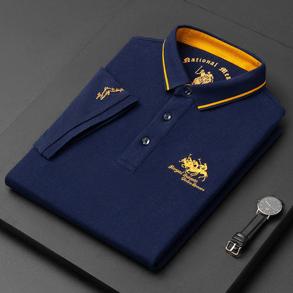 Men's Comfortable Embroidered Logo Polo