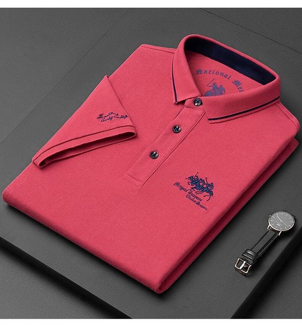 Men's Comfortable Embroidered Logo Polo