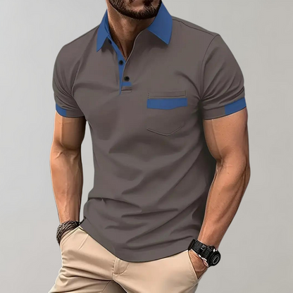Niki | Men's Short Sleeve Polo with Pocket Detail