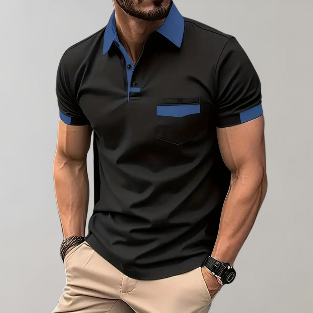 Niki | Men's Short Sleeve Polo with Pocket Detail
