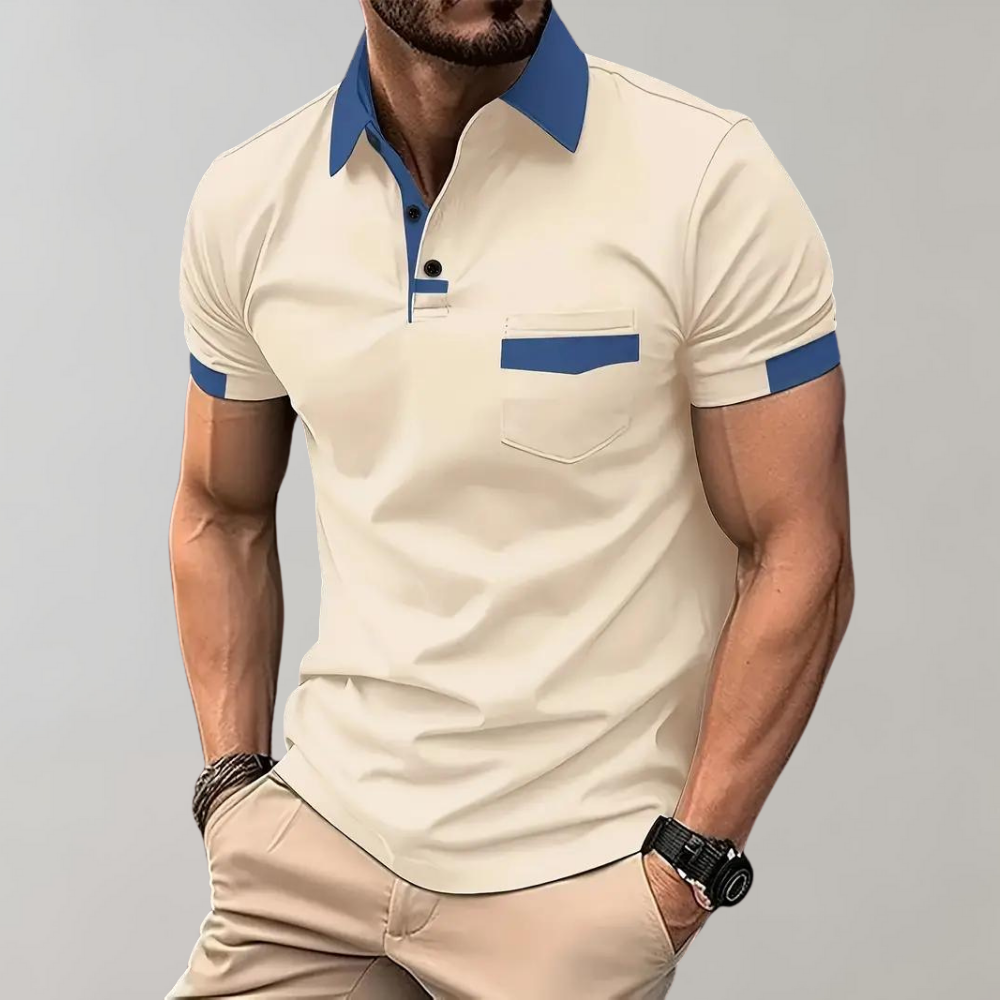 Niki | Men's Short Sleeve Polo with Pocket Detail