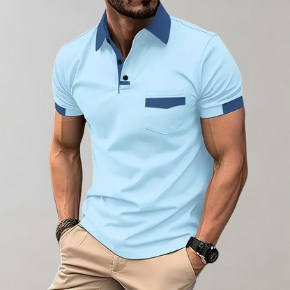 Niki | Men's Short Sleeve Polo with Pocket Detail