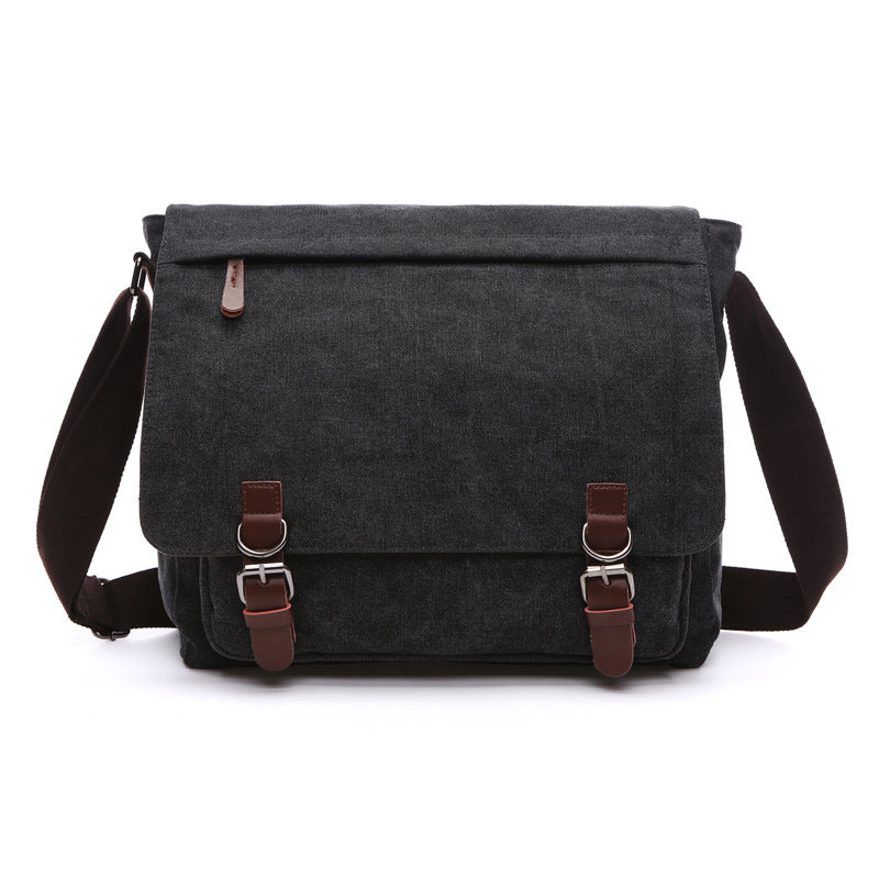 Niki | Men's Shoulder Bag with Flap and Buckles