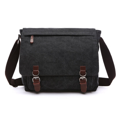 Niki | Men's Shoulder Bag with Flap and Buckles